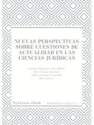 cover image of Nuevas perspectivas sobre cuestiones de actualidad en las ciencias jurídicas.